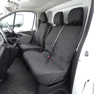 Nissan NV400 Van 2011-2022 Tailored Seat Covers - Three Front Seats No Folding Middle Seat