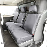 Toyota ProAce Van  2016+ Tailored  Seat Covers - Rear Seats Bench With Armrests