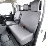 Vauxhall Vivaro Van 2019+ Tailored  Seat Covers - Three Front Seats Single Base Passenger Seat