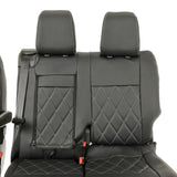 Peugeot Expert 2016+ Leatherette Seat Covers - Front Split Base Passenger Seat