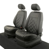 Volkswagen Caddy Van 2004-2020 Leatherette Seat Covers - Front