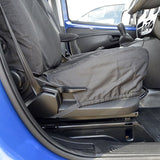 Fiat Fiorino Van  2008+ Tailored  Seat Covers - Two Front Seats Fold Down Passenger Seat