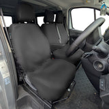 Renault Trafic Van 2014+ Tailored Seat Covers - Three Front Seats With Under Seat Storage