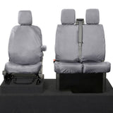 Ford Transit Custom 2013-2024 Tailored  Seat Covers - Three Front Seats No Work Tray