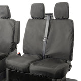 Ford Transit custom 2013-2024 Tailored  Seat Covers - Three Front Seats No Work Tray