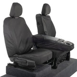 Nissan Primastar Van 2021+ Tailored  Seat Covers - Three Front Seats Folding Middle Seat Twin Base Seat