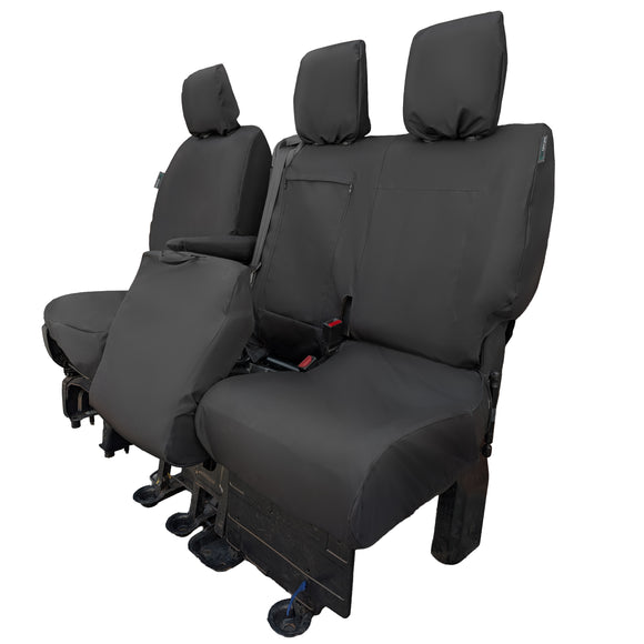 Peugeot Expert Van 2016+ Tailored  Seat Cover - Single Driver & Double Passenger Split Base Seat