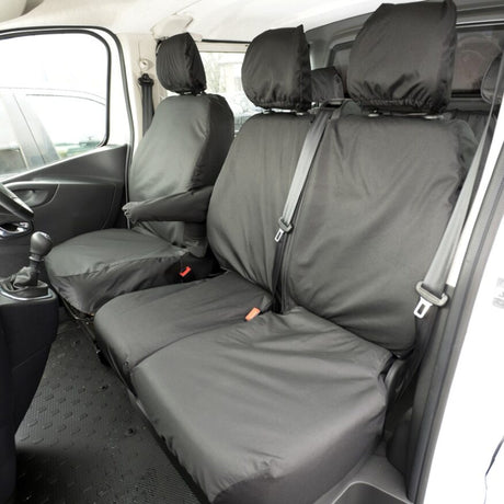 Nissan NV300 Van 2016-2022 Tailored  Seat Covers - Three Front Seats  Three Front Seats With Under Seat Storage
