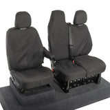 Nissan Primastar Van 2021+ Tailored  Seat Covers - Three Front Seats Folding Middle Seat Twin Base Seat