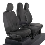 Vauxhall Vivaro Van 2014-2019 Tailored  Seat Covers - Three Front Seats Folding Middle Seat Twin Base Seat