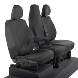 Nissan NV300 Van 2016-2022 Tailored  Seat Covers - Three Front Seats Folding Middle Seat Twin Base Seat