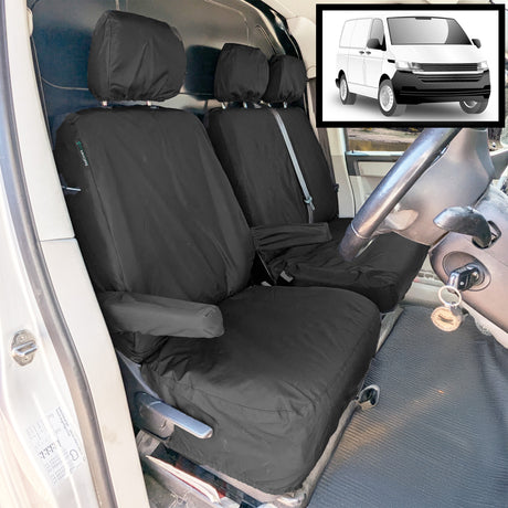 Volkswagen Transporter T6.1 Kombi Van 2019-2025 Tailored  Seat Cover - Three Front Seats