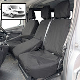 Renault Trafic Van 2014+ Tailored Seat Covers - Three Front Seats With Under Seat Storage