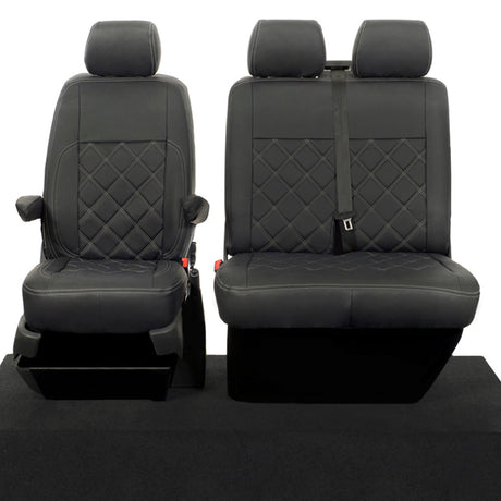 Volkswagen Transporter T6.1 Kombi Van 2019+ Leatherette Seat Covers - Front