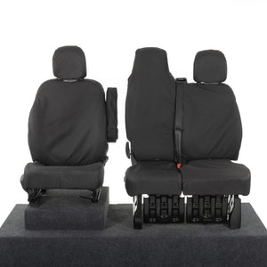 Nissan NV300 Van 2016-2022 Tailored  Seat Covers - Three Front Seats Folding Middle Seat Twin Base Seat