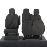 Renault Trafic Van 2014-2024 Tailored  Seat Covers - Three Front Seats Folding Middle Seat Twin Base Seat