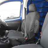 Fiat Fiorino Van  2008+ Tailored  Seat Covers - Two Front Seats Fold Down Passenger Seat