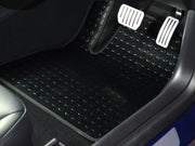 Volkswagen T7 Multi Van 2022+ Van Mats (one piece) // Odourless Deck Plate Off Road Rubber, Black Trim