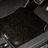 Audi A6 2004-2009 Car Mats // Black Elite, Black Trim, No Heelpad