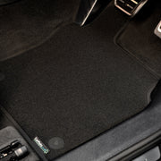 Mercedes Vito LWB Traveliner (Tourer) People Carrier 2014+ Van Rear Mats (3 piece) // Black Executive, Black Trim
