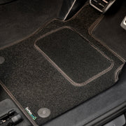 BMW 3 Series E36 Coupe 1992-1998 (No Clips) Car Mats // Black Grand, Black Trim, No Heelpad
