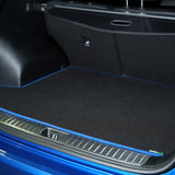 Ford Fiesta Mk8 2017-2023 Boot Mat // Black Motor, Blue Trim