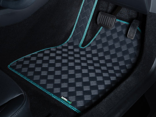 Chery Tiggo 8 PHEV 2025+ 7 Seats Boot Mat // Odourless Deck Plate Off Road Rubber, Green Trim