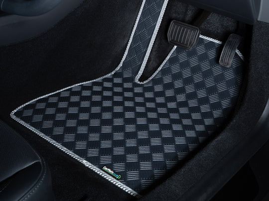 Volkswagen T7 Multi LWB Van 2022+ Van Boot Mat // Odourless Deck Plate Off Road Rubber, Grey Trim