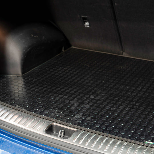 Ford S Max 7 Seat 2006-2015 Boot Mat // Black Off Road Rubber, Black Trim