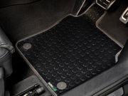 Skoda Octavia Estate & Hatchback Taxi (4 clips) 2008-2013 Car Mats // Black Off Road Rubber, Black Trim, No Heelpad