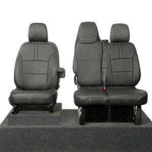 Renault Trafic 2014-2024 Leatherette Seat Covers - Three Front Seats Folding Middle Seat