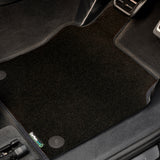 Kia Optima Sportswagon  2018+ (hook fixings) Car Mats // Black Super, Black Trim, No Heelpad