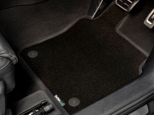 Fiat Ducato Motorhome 2015-2017 Van Mats (with central glove box) // Black Super, Black Trim
