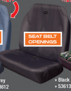 Double Stretch Black Seat Cover