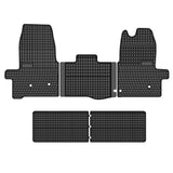 Ford Transit MK8 Crew Cab Van 2016+ Moulded Rubber Van Mats (driver side holes off set)