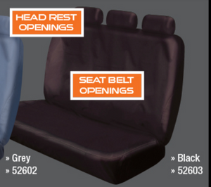 Triple Bench Black Seat Cover